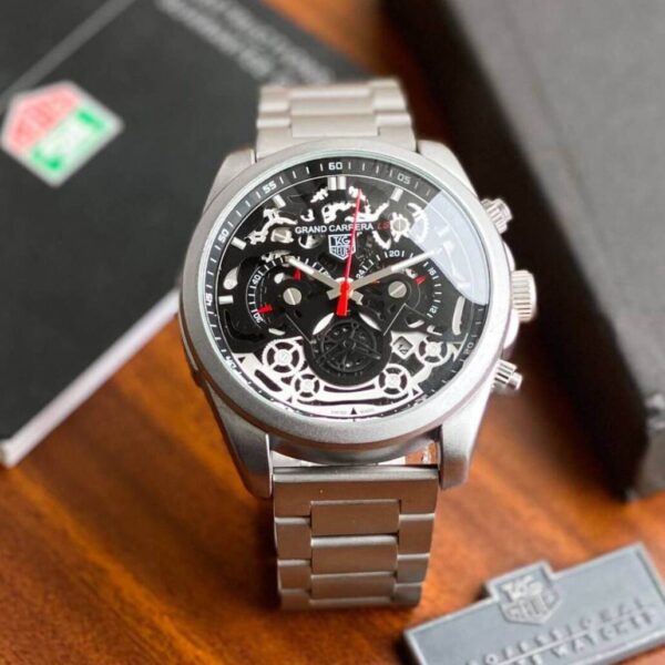 Tag Heuer CR7 Black Dial 2 https://spacetimewatch.com/first-copy-watches-in-mumbai/