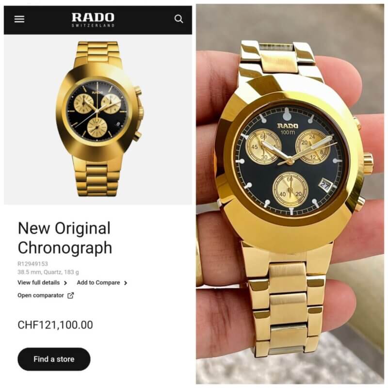 RADO Diastar Chronograph Machine https://spacetimewatch.com/shop/rado-diastar-chronograph-machine/