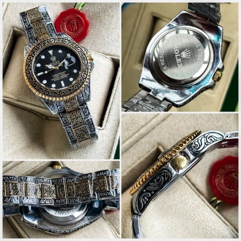 Hand Engraved Rolex watch scaled https://spacetimewatch.com/shop/hand-engraved-rolex/