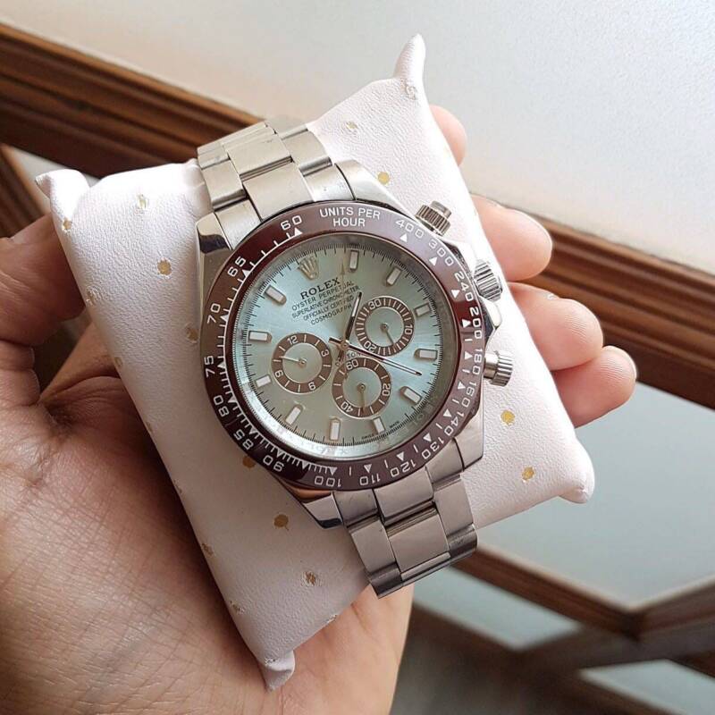 Rolex Cosmograph Daytona blue dial 1 https://spacetimewatch.com/shop/rolex-cosmograph-daytona-blue-dial/