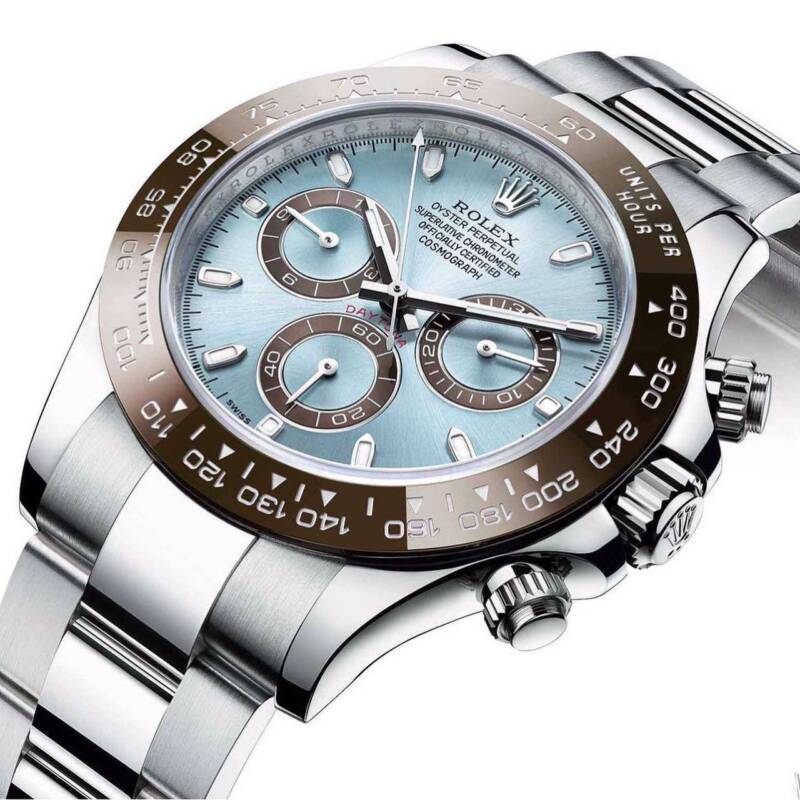 Rolex Cosmograph Daytona blue dial 2 https://spacetimewatch.com/shop/rolex-cosmograph-daytona-blue-dial/