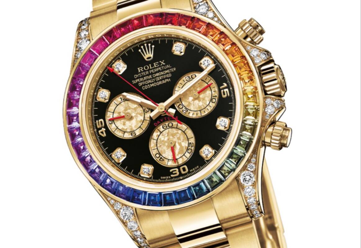 Rolex Daytona Golden Rainbow 2 https://spacetimewatch.com/shop/rolex-daytona-golden-rainbow/