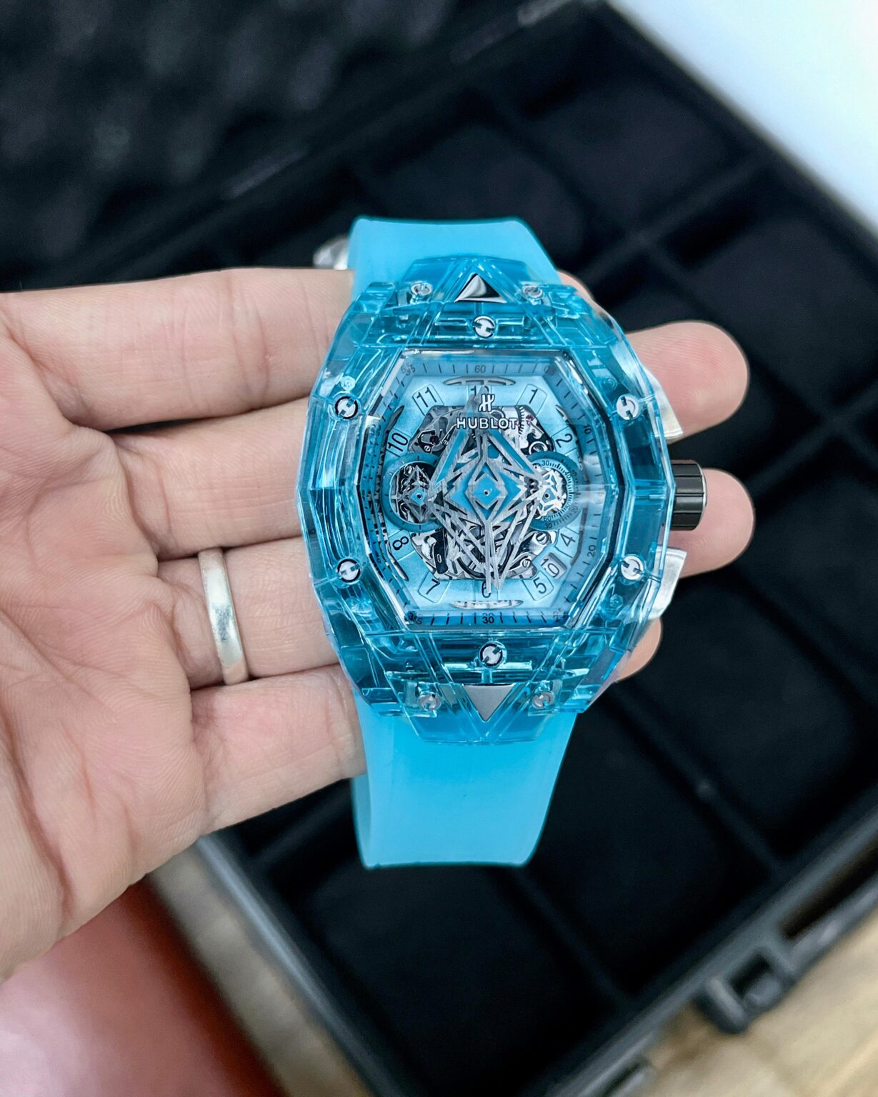 IMG 20241116 WA0006 scaled https://spacetimewatch.com/shop/hublot-sang-bleu-iii-sapphire/