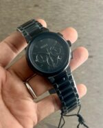 Hugo Boss First Copy watches Trace Series Chronograph Black Dial Men's Watch- 1514001