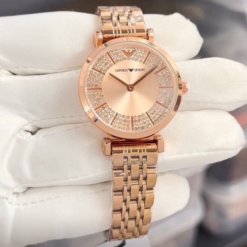 Armani Rose gold diamond