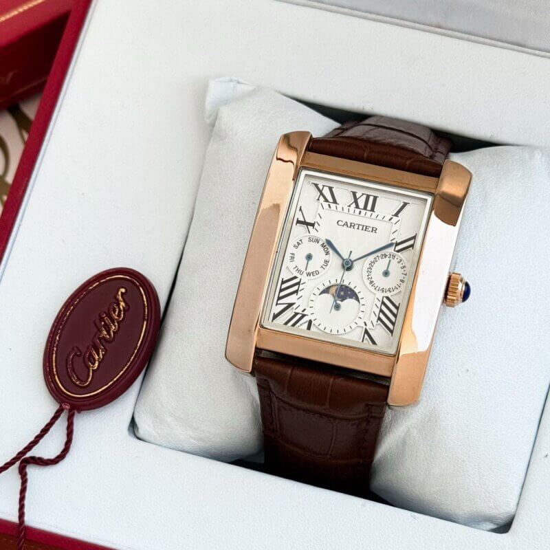 CARTIER  SQUARE CHARONOGRAPH