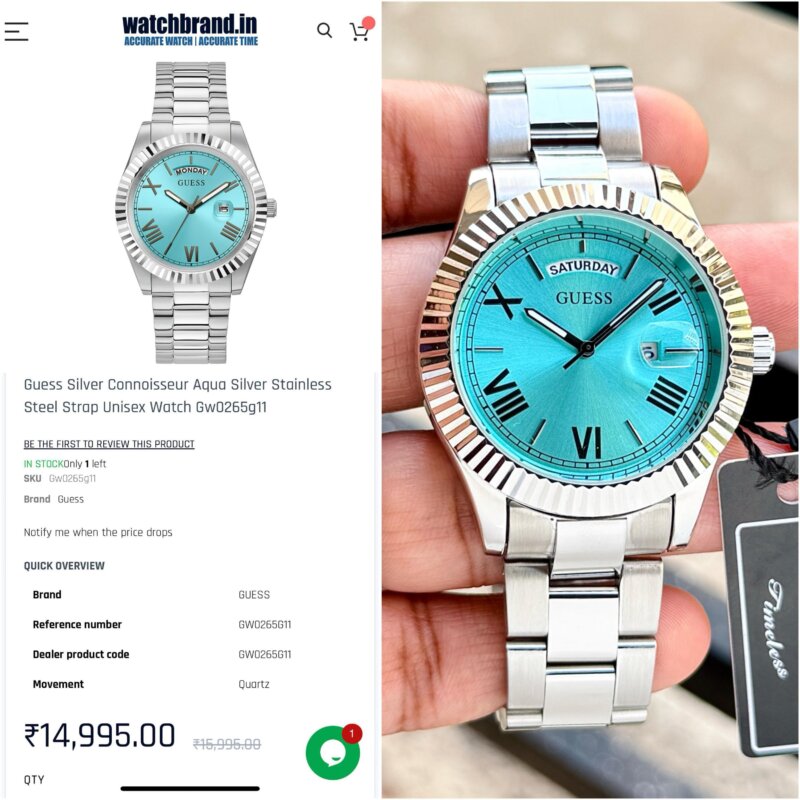 Guess watches First copy CONNOISSEUR AQUA ORIGINAL
