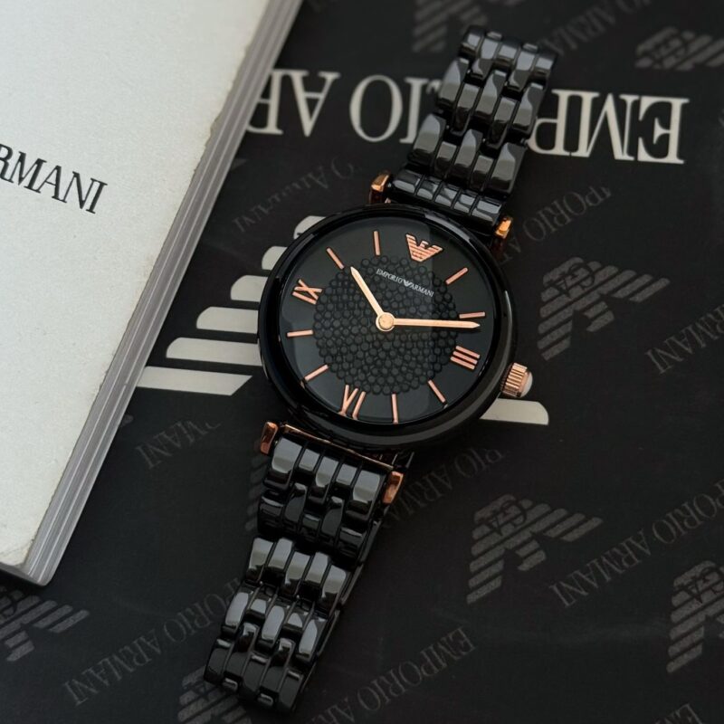 Emporio Armani Black Ceramic Watch