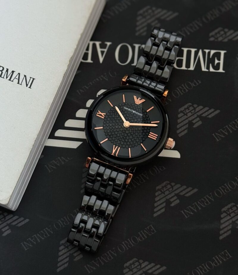 Emporio Armani Black Ceramic Watch