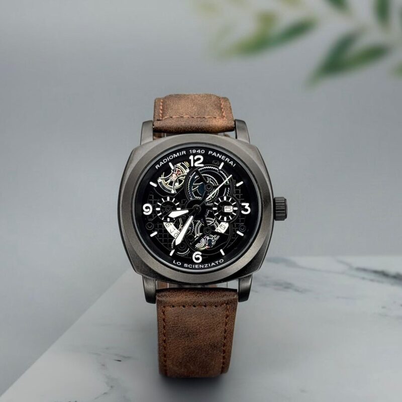 Brand-Radiomir Panerai Model-Rp Quality-7a Gender-Men’s  Band-Brown  Dial-Black